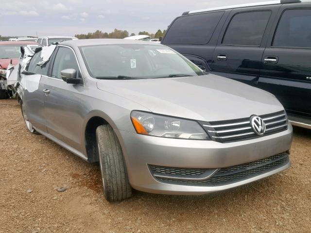 1VWBP7A32CC104933 - 2012 VOLKSWAGEN PASSAT SE GRAY photo 1