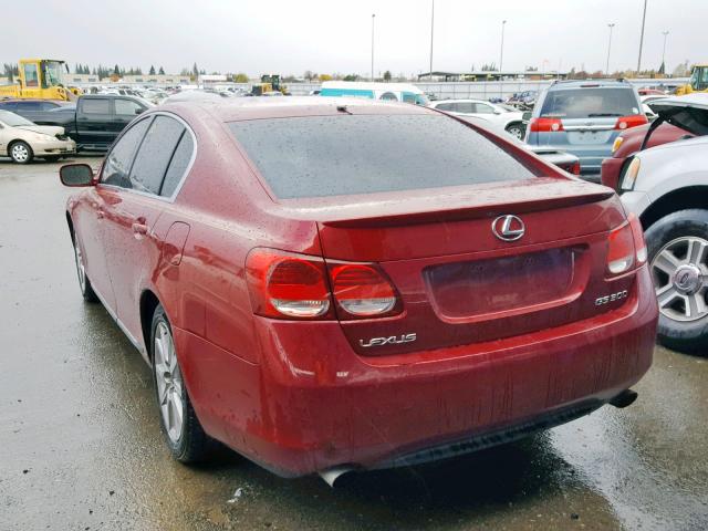 JTHBH96SX65011015 - 2006 LEXUS GS GENERAT RED photo 3