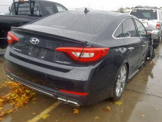 5NPE34AB3HH504206 - 2017 HYUNDAI SONATA SPO BLACK photo 4