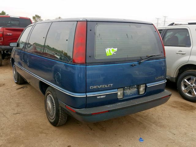 1GNCU06D7LT108864 - 1990 CHEVROLET LUMINA APV BLUE photo 3