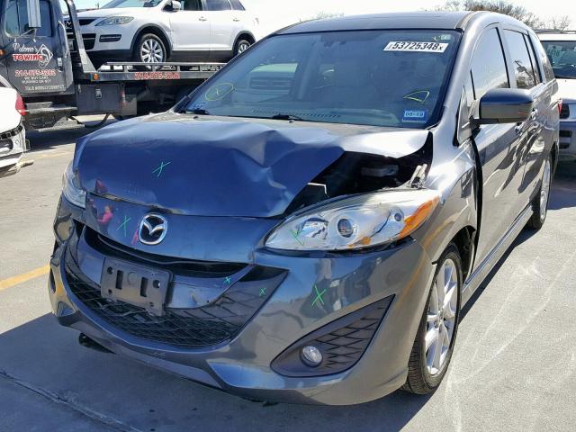 JM1CW2DL3C0127339 - 2012 MAZDA 5 GRAY photo 2