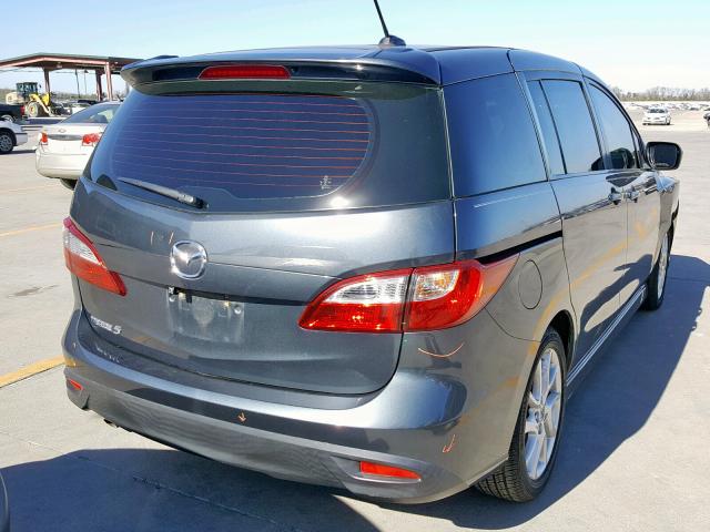 JM1CW2DL3C0127339 - 2012 MAZDA 5 GRAY photo 4