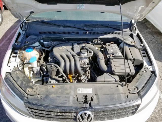 3VW2K7AJ4BM090236 - 2011 VOLKSWAGEN JETTA BASE თეთრი ფოტო 7