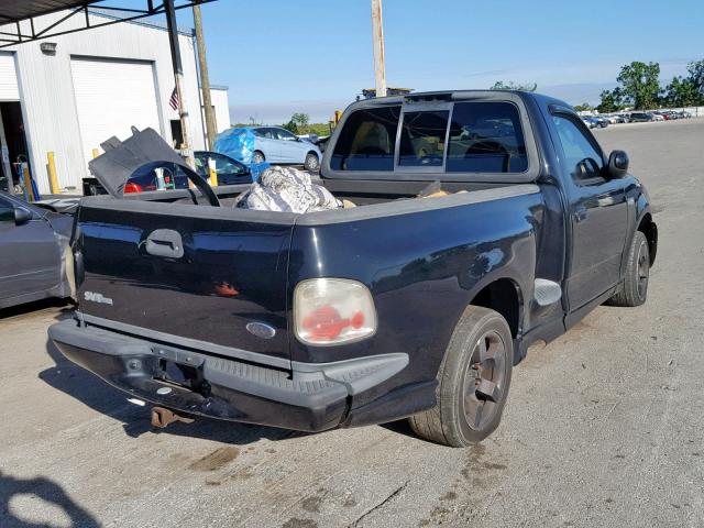 2FTRF07314CA74189 - 2004 FORD F150 SVT L BLACK photo 4