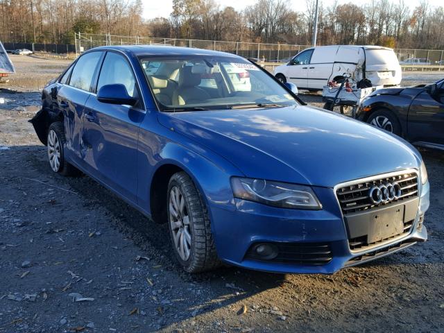 WAULK78K49N007973 - 2009 AUDI A4 3.2 QUA BLUE photo 1