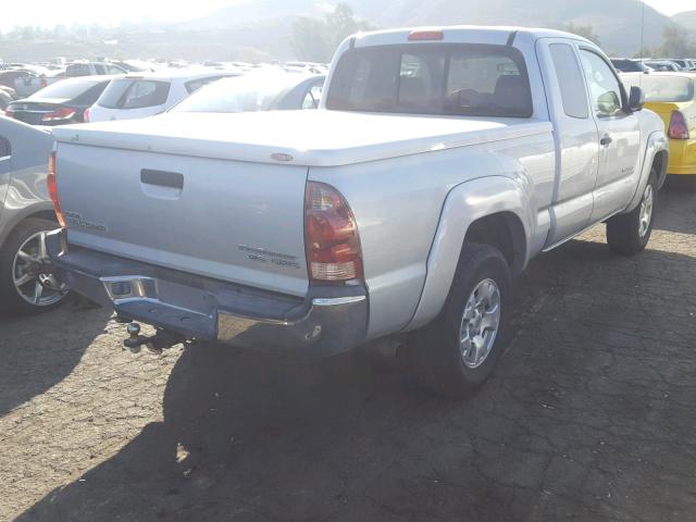 5TETU62N96Z169665 - 2006 TOYOTA TACOMA PRE GRAY photo 4