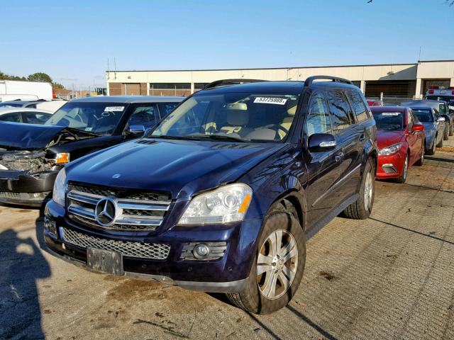 4JGBF71E07A168568 - 2007 MERCEDES-BENZ GL 450 4MA BLUE photo 2