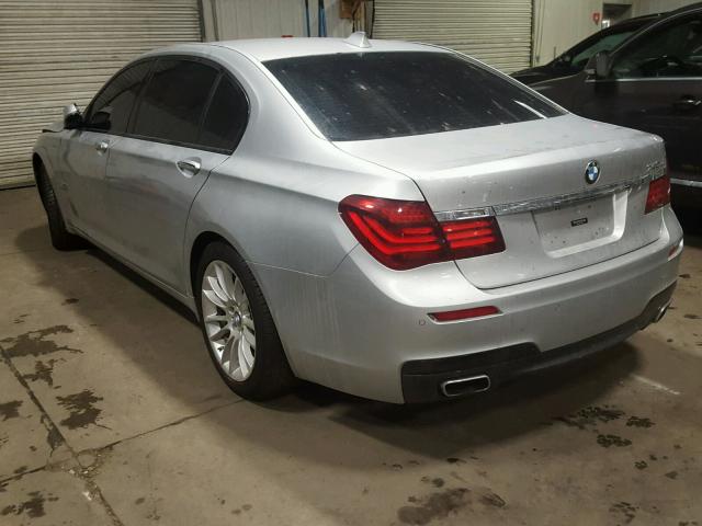 WBAYE4C50ED138315 - 2014 BMW 740 LI SILVER photo 3