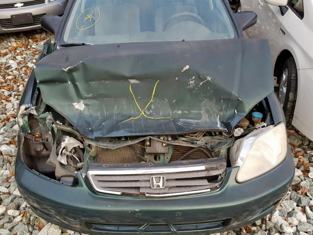 2HGEJ6611XH593865 - 1999 HONDA CIVIC BASE GREEN photo 7