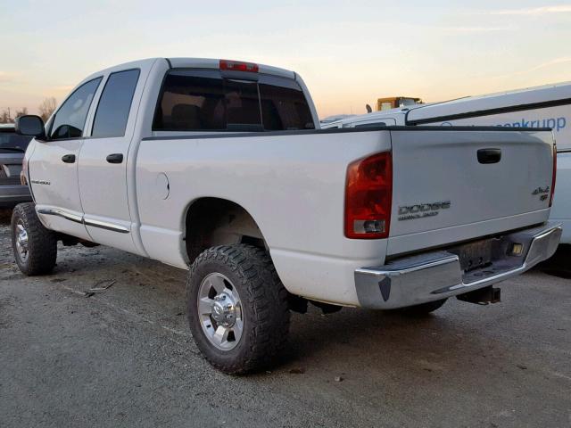 3D7KU28D24G177351 - 2004 DODGE RAM 2500 S თეთრი ფოტო 3