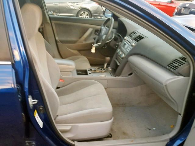 4T1BE46K69U373930 - 2009 TOYOTA CAMRY BASE BLUE photo 5