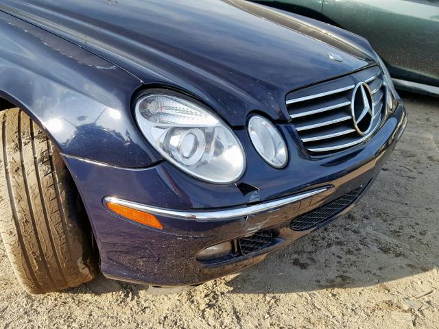 WDBUF65JX5A720149 - 2005 MERCEDES-BENZ E 320 BLUE photo 9