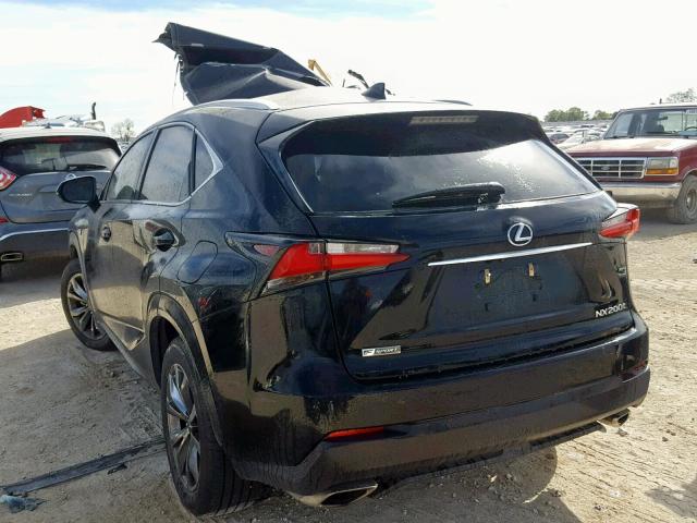 JTJYARBZ6H2070468 - 2017 LEXUS NX 200T BLACK photo 3