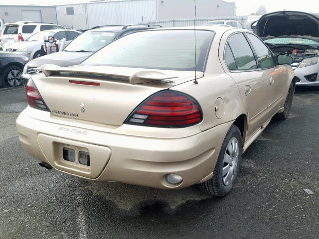 1G2NF52E53M511456 - 2003 PONTIAC GRAND AM S GOLD photo 4