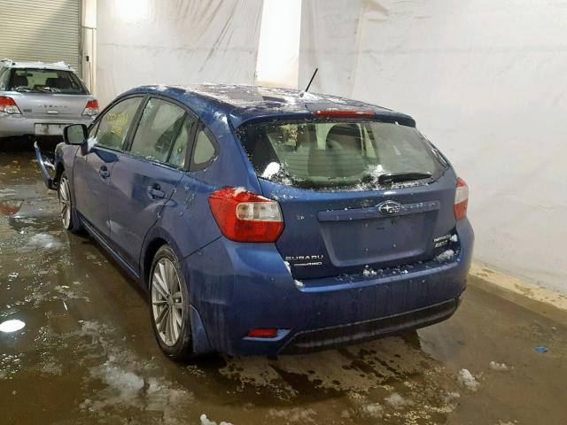 JF1GPAD6XDH818010 - 2013 SUBARU IMPREZA PR BLUE photo 3