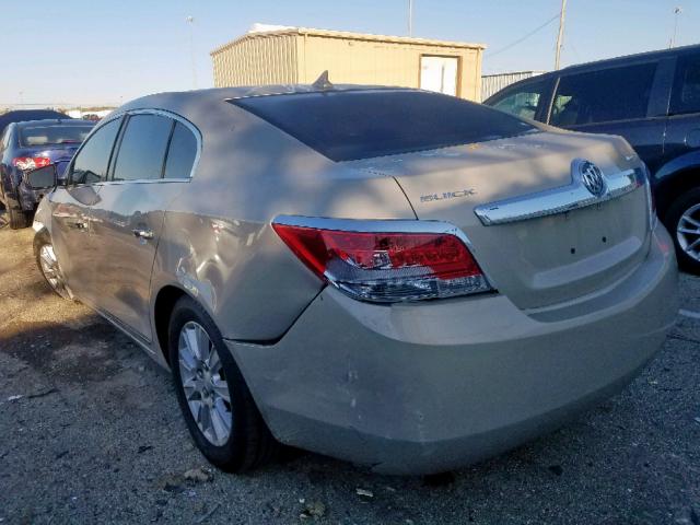 1G4GB5EG1AF149376 - 2010 BUICK LACROSSE C GOLD photo 3