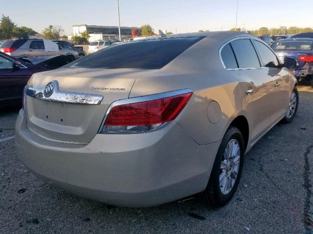 1G4GB5EG1AF149376 - 2010 BUICK LACROSSE C GOLD photo 4