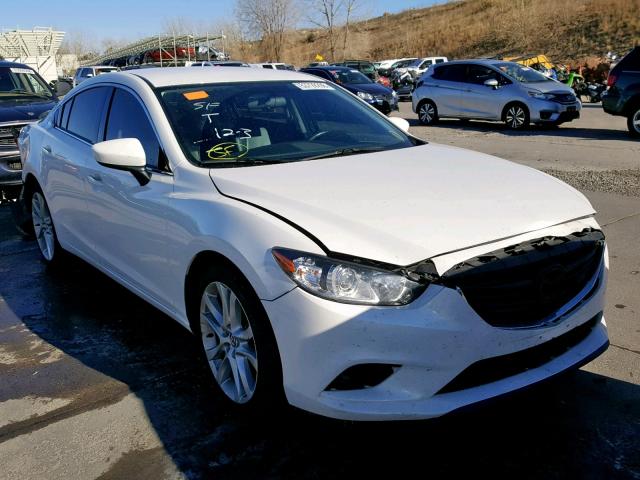 JM1GJ1V61E1152305 - 2014 MAZDA 6 TOURING WHITE photo 1