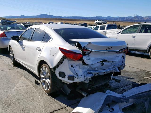 JM1GJ1V61E1152305 - 2014 MAZDA 6 TOURING WHITE photo 3