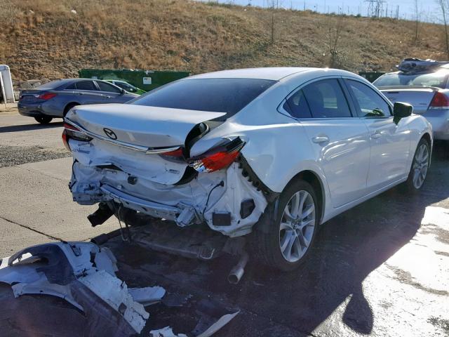 JM1GJ1V61E1152305 - 2014 MAZDA 6 TOURING WHITE photo 4