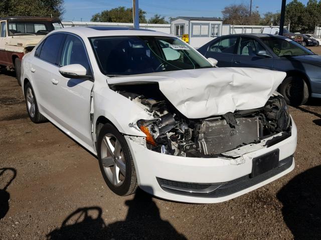 1VWBP7A33CC037629 - 2012 VOLKSWAGEN PASSAT SE WHITE photo 1