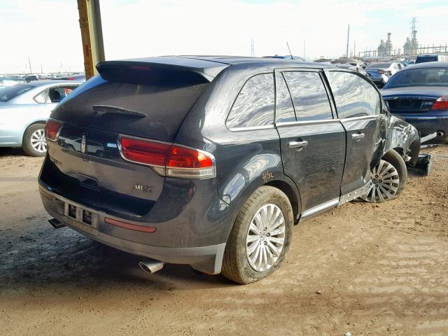 2LMDJ6JK4DBL13980 - 2013 LINCOLN MKX BLACK photo 4