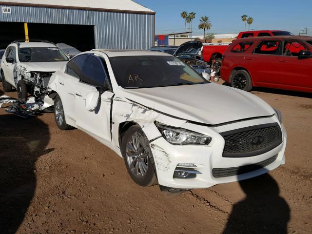 JN1BV7AP6EM692427 - 2014 INFINITI Q50 BASE WHITE photo 1