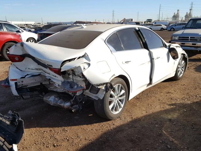 JN1BV7AP6EM692427 - 2014 INFINITI Q50 BASE WHITE photo 4