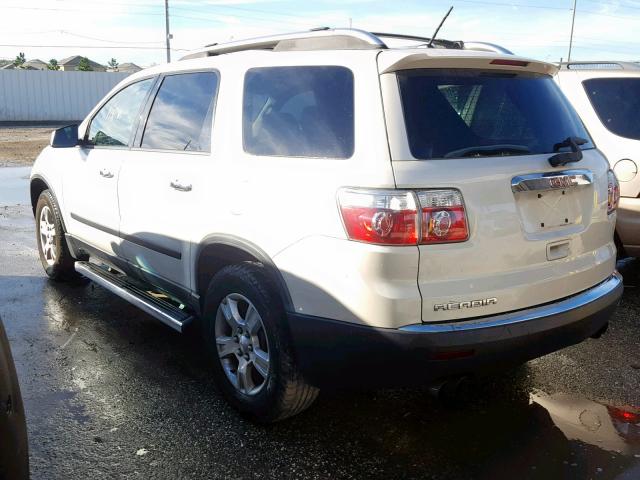 1GKER13D39J174978 - 2009 GMC ACADIA SLE WHITE photo 3