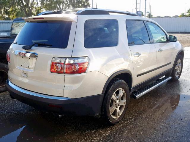 1GKER13D39J174978 - 2009 GMC ACADIA SLE WHITE photo 4