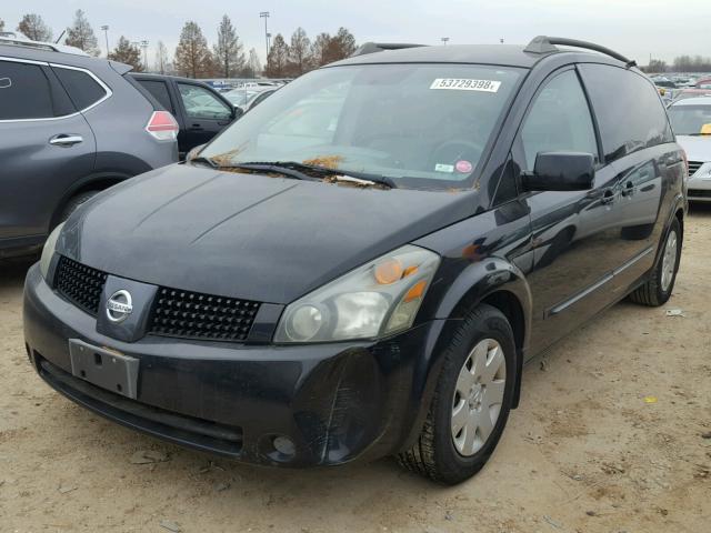 5N1BV28U95N120284 - 2005 NISSAN QUEST S BLACK photo 2