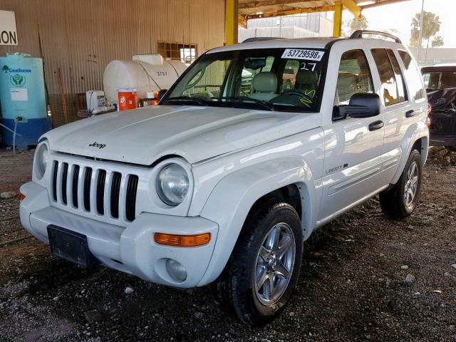 1J4GL58K73W718844 - 2003 JEEP LIBERTY LI WHITE photo 2