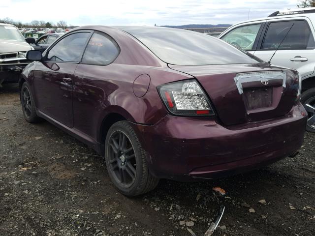 JTKDE177350003597 - 2005 TOYOTA SCION TC 栗色 照片 3