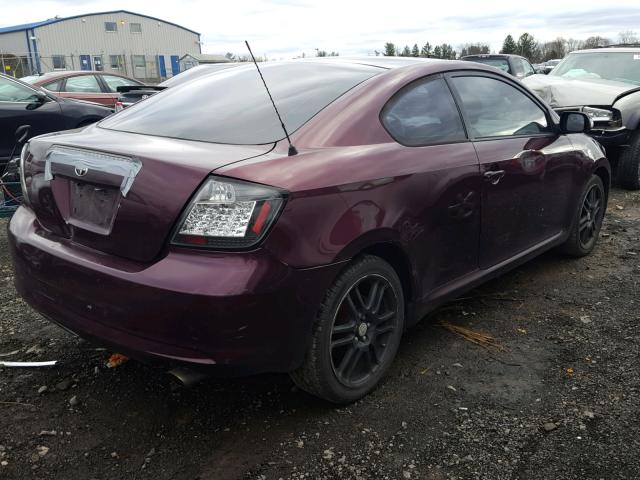 JTKDE177350003597 - 2005 TOYOTA SCION TC 栗色 照片 4