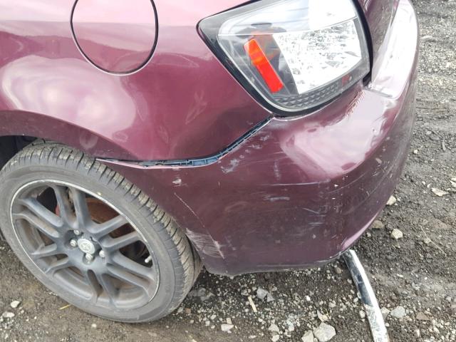 JTKDE177350003597 - 2005 TOYOTA SCION TC 栗色 照片 9