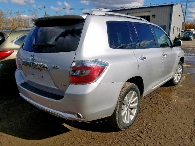 JTEBW3EH8A2047527 - 2010 TOYOTA HIGHLANDER SILVER photo 4