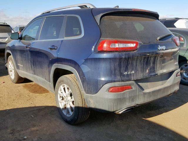 1C4PJMCS2GW280219 - 2016 JEEP CHEROKEE L BLUE photo 3