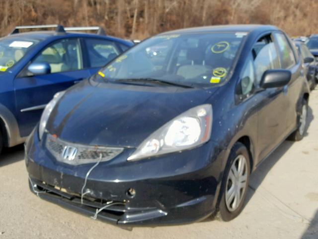 JHMGE88209S061871 - 2009 HONDA FIT BLACK photo 2