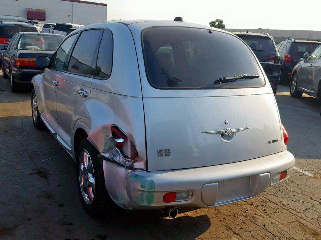 3C8FY68864T223134 - 2004 CHRYSLER PT CRUISER SILVER photo 3