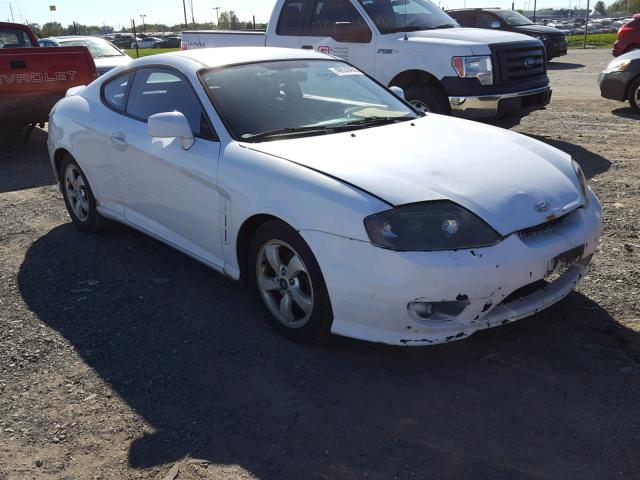 KMHHM65D86U230632 - 2006 HYUNDAI TIBURON GS WHITE photo 1