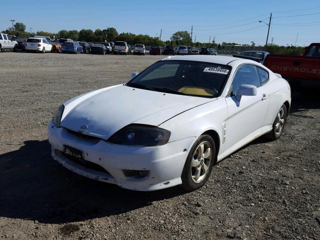 KMHHM65D86U230632 - 2006 HYUNDAI TIBURON GS WHITE photo 2