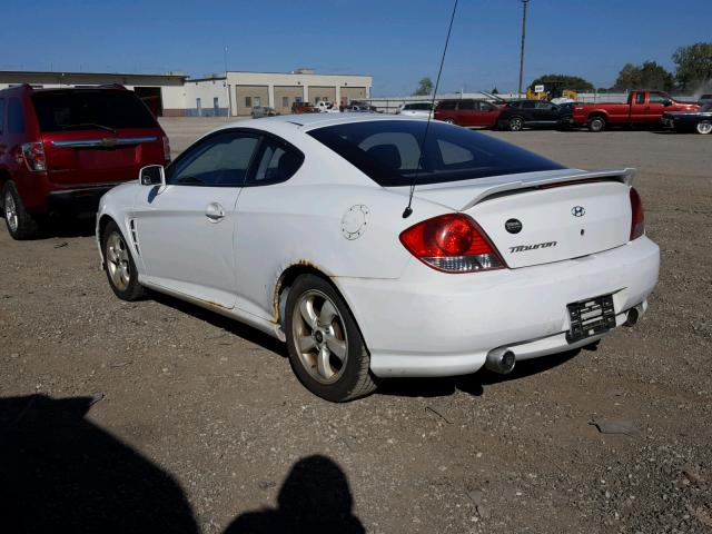 KMHHM65D86U230632 - 2006 HYUNDAI TIBURON GS WHITE photo 3