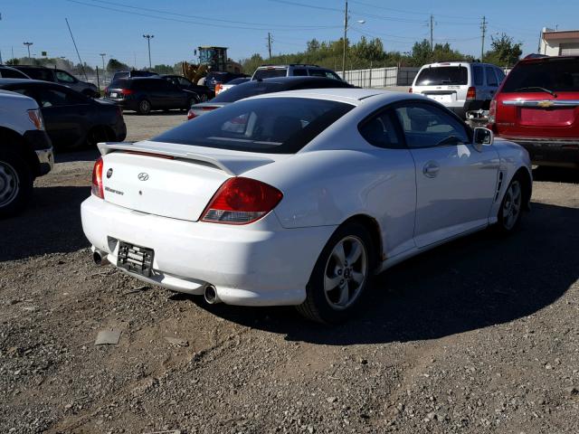 KMHHM65D86U230632 - 2006 HYUNDAI TIBURON GS WHITE photo 4