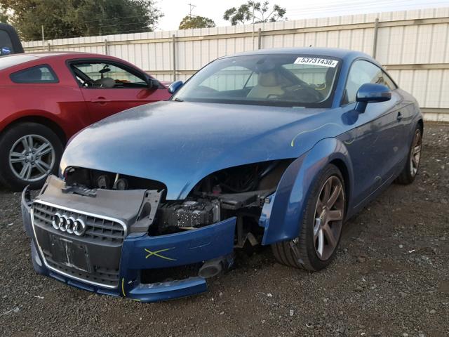 TRUHF38JX91017286 - 2009 AUDI TT BLUE photo 2