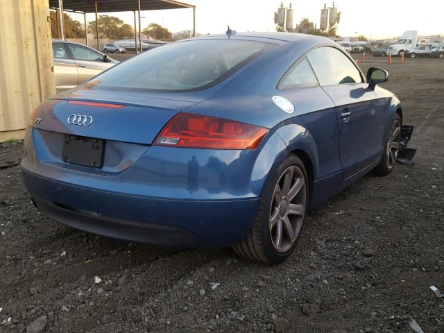 TRUHF38JX91017286 - 2009 AUDI TT BLUE photo 4