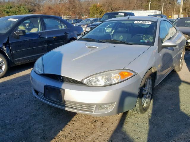 1ZWHT61L825617599 - 2002 MERCURY COUGAR V6 SILVER photo 1