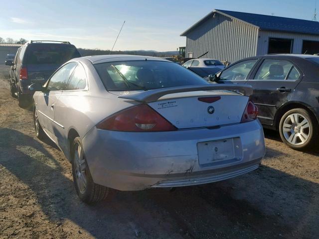 1ZWHT61L825617599 - 2002 MERCURY COUGAR V6 SILVER photo 3