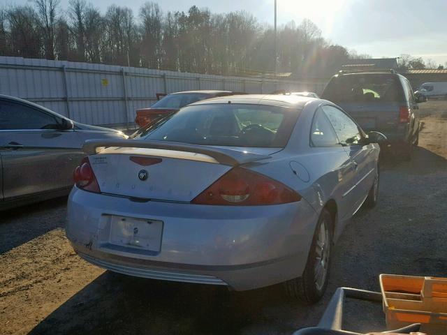 1ZWHT61L825617599 - 2002 MERCURY COUGAR V6 SILVER photo 4