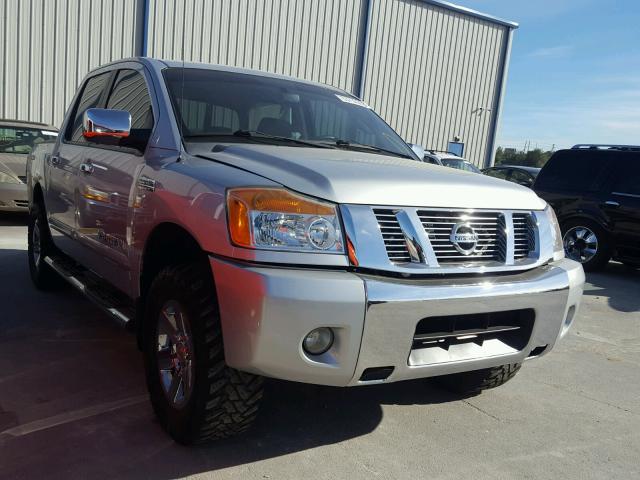 1N6BA0ED0BN314509 - 2011 NISSAN TITAN S GRAY photo 1