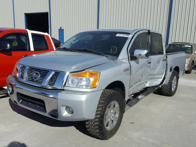 1N6BA0ED0BN314509 - 2011 NISSAN TITAN S GRAY photo 2